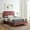 Dusty Rose, variant on Modway Novi Performance Velvet King Bed in Dusty Rose
