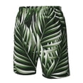 thumbnail image 5 of Kll Tropical Palm Leaves1 Men'S Casual Summer Beach Shorts Hawaiian Shorts With Pockets-3x-Large, 5 of 9