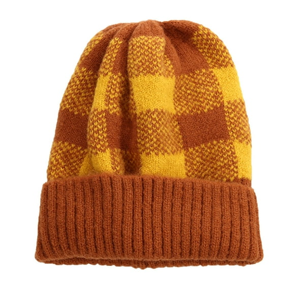 Big Sale! Beshee Beanies Hats Men Winter Brush Lined Soft Warm Knit Cap Ski Sock Cuff Cap Hats for Men Coffee