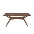 thumbnail image 2 of Bowery Hill Rubber Wood Standard Height Rectangle Dining Table in Walnut, 2 of 8