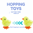 thumbnail image 3 of Yellow Large Easter Eggs Filled with Wind Up Toys Chicks 12 Pack - 4" Plastic Easter Eggs Filled with Wind Up Easter Toys for Easter Basket Stuffers, 3 of 4
