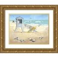 thumbnail image 1 of Phillips, Anita 14x12 Gold Ornate Wood Framed with Double Matting Museum Art Print Titled - Where the Tide Rolls In, 1 of 4