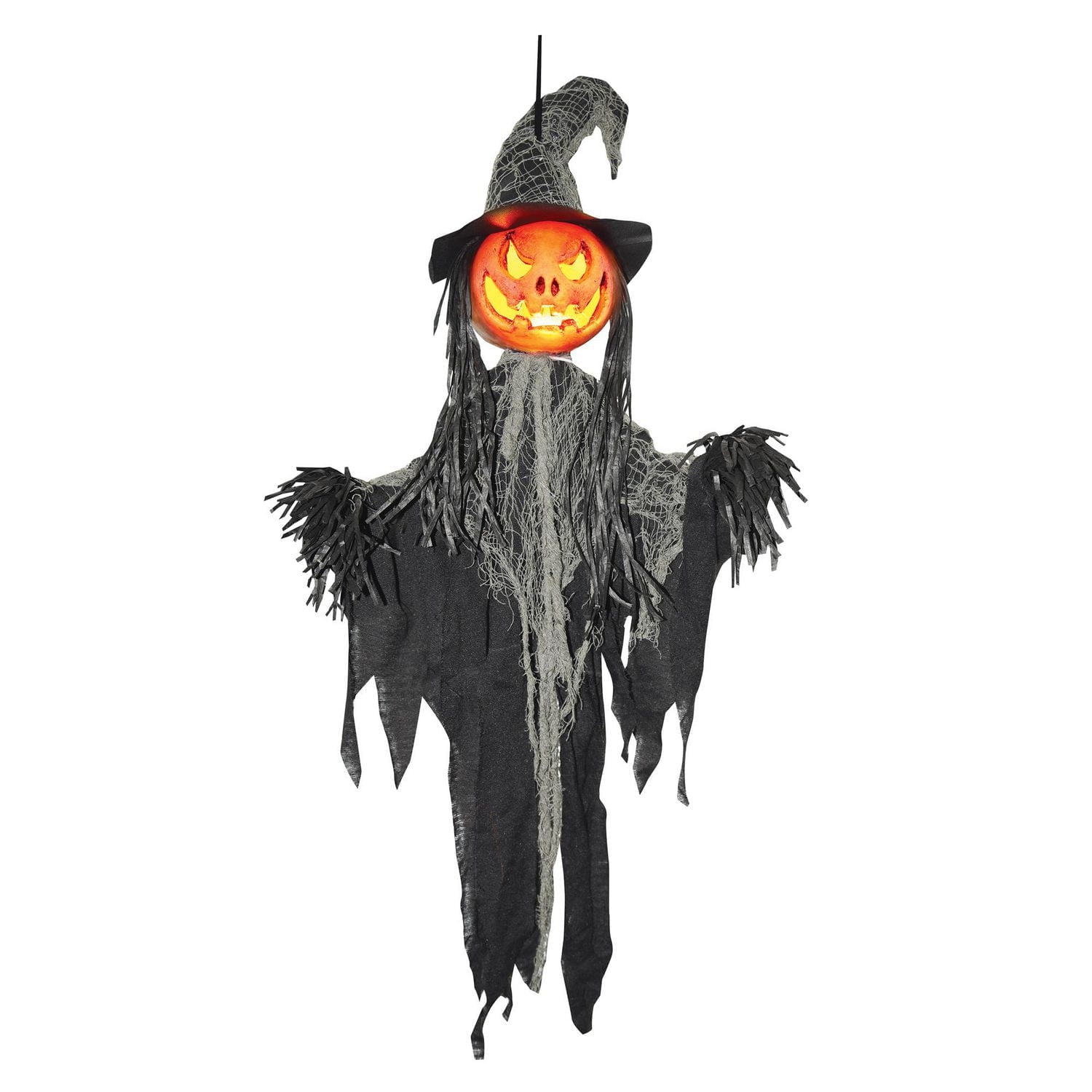 FAÇON DE CÉLÉBRER 35IN LIGHT UP épouvantail épouvantail noir lumineux 35po