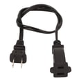 thumbnail image 2 of para NEMA 1 15P a 1 15R Cable 2 clavijas Cable de extensión de alimentación retardante de llama impermeable Enchufe de EE. UU. 125 V 19,7 pulgadas, 2 of 8