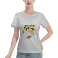 thumbnail image 1 of T-Shirt Basique à Manches Courtes pour Femmes une Pièce Luffy, 1 of 6