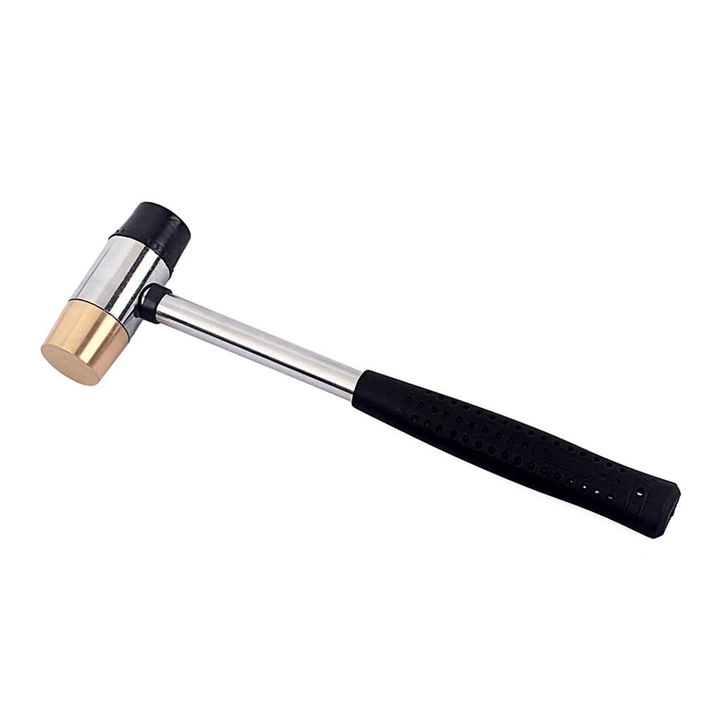 LeeQinersw Fret Hammer Giutar Luthier Hammer with UHMW/Brass Head for Fretting Guitar Black