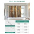 thumbnail image 6 of Brown Gray Tie Up Curtains for Windows 63 Inch Length Balloon Curtains Kitchen Adjustable Balloon Window Shade Farmhouse Abstract Gradient Wooden Grain Tie Up Valance Bathroom Curtain Window 42"x63", 6 of 6