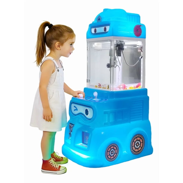 Máquina de Garras para Niños, Máquina de Peluches, Nuevo Juguete Infantil, incluye 500 Fichas de Juego, 54 × 64 × 121 cm (Azul)