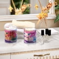 thumbnail image 7 of 4 Pack Cute Girl and Cat on Beach Qtip Holder Dispenser Clear Plastic Storage Apothecary Jars for Cotton Swabs Balls Pads Floss, 7 of 7