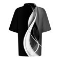 thumbnail image 5 of Black Women Shirts, Women'S Short Sleeved Slim Fit Casual Fashion Top 4XL, 5 of 5