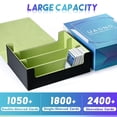 thumbnail image 2 of Caja de almacenamiento de tarjetas UAONO para tarjetas coleccionables de piel sintética de más de 1800, 2 of 6