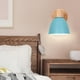 thumbnail image 1 of Aplique LED, lámpara decorativa de fondo, personalizable, moderna, para dormitorio, sala de estar, ajustable, de metal, base de madera, luz cálida, para oficina, 2 niveles,Wsvlmg, 1 of 9