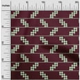 thumbnail image 1 of oneOone Polyester Lycra Fabric Stripe & Check Kasuri Print Fabric BTY 56 Inch Wide, 1 of 4