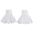 thumbnail image 2 of Puños falsos para muñecas para mujeres y niñas, elegantes y cómodos, con encaje floral y puños plisados, 2 of 10