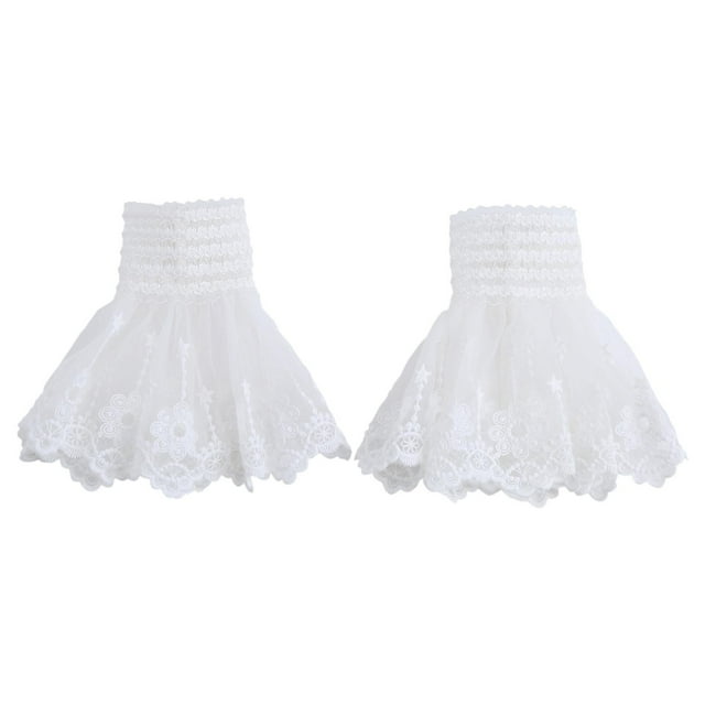 Puños falsos para muñecas Mangas acampanadas falsas Adornos para ropa Puños falsos con estilo