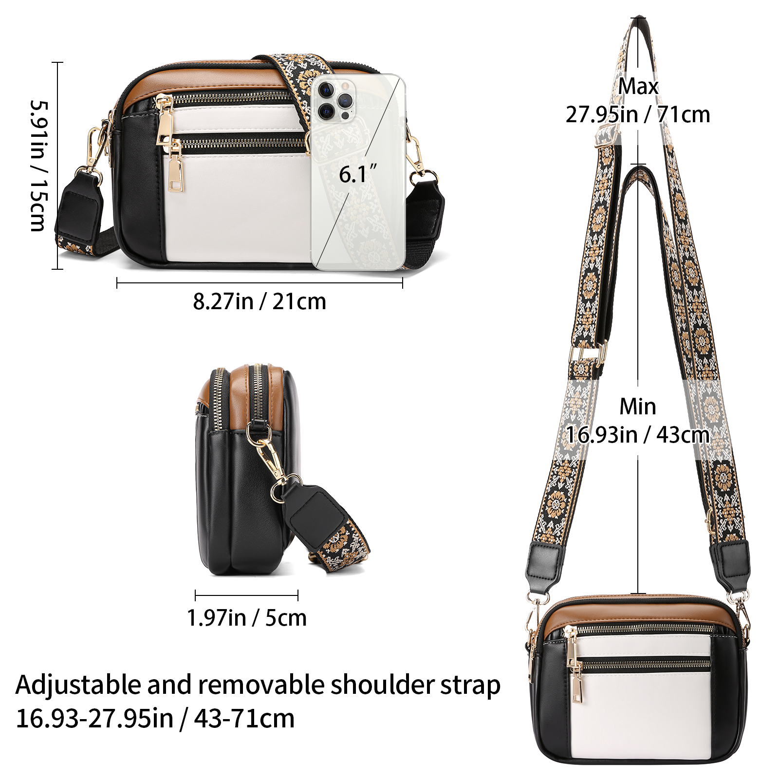 GAEKEAO Small Leather Crossbody Bag for Women photo 2