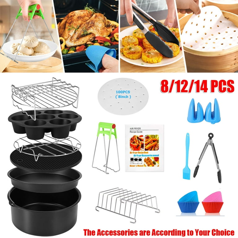8pcs/set 7 Inch / 8 Inch Air Fryer Accessories for Gowise Phillips