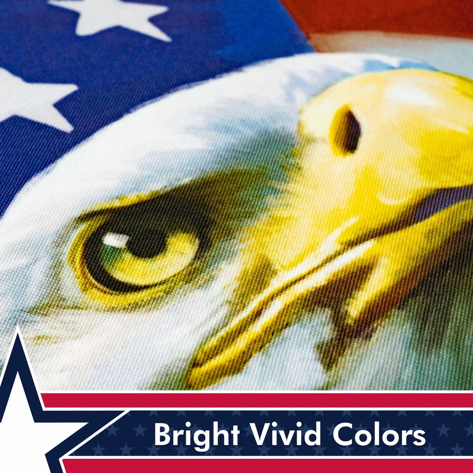 BUTTERFLY- Garden Flag American Flag With Eagle God Bless America Patriotic 12" X 18”