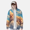 thumbnail image 2 of Fotbe Cloud Sleeping Cat Chaqueta con Protección Solar UPF 50+ para Hombre y Mujer, Camisa con Capucha y Bolsillos-XX-Large, 2 of 7