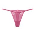 thumbnail image 4 of BANNIROU-Tanga de encaje para mujer, ropa interior Sexy con lazo transparente, bragas de tiro bajo, lencería íntima femenina, 1 piezas, 4 of 5