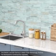 thumbnail image 3 of BeNice Peel and Stick Tile Subway Tile Backsplash Adhesive Wall Tiles Marble Tiles Stickers (10pcs,blue), 3 of 7