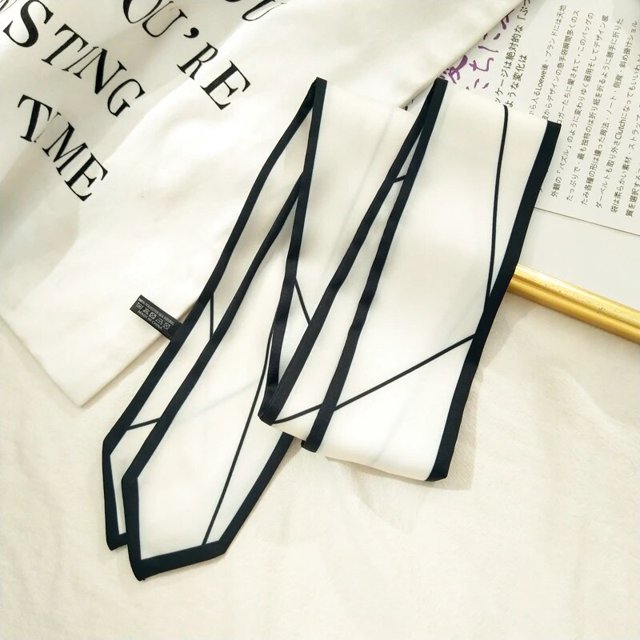 Narrow Decoration Female Scarf Scarves Small Neckerchief Waistband Hair Band Arm Bag Ribbon women skinny scarf women