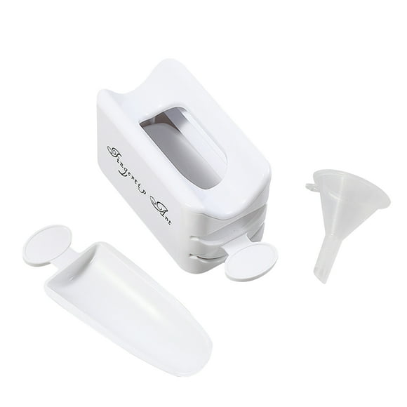 Caja de reciclaje de diamantes en polvo para uñas de doble capa para manicura, sistema de reciclaje Tomshoo Caja de reciclaje