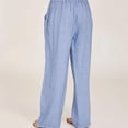 thumbnail image 3 of WILLBEST Pantalones Casuales elegantes para Mujer, con Cordón Elástico, Pierna Ancha, Estampado Floral, Pantalones Largos para Uso Diario XXXL, 3 of 4