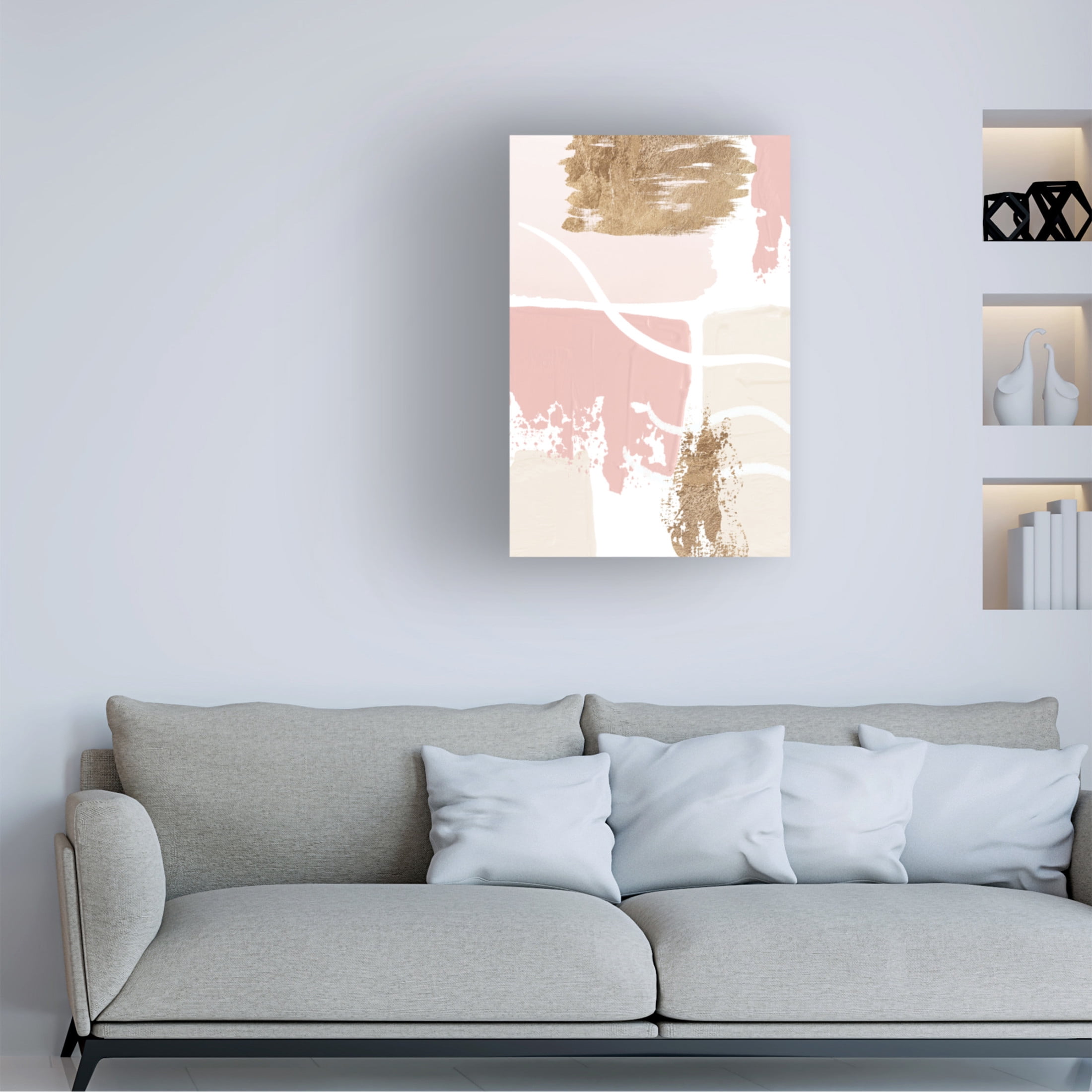 Trademark Fine Art Sally Ann Moss Pride of Pink 2 Canvas Wall Art