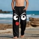 thumbnail image 1 of Pantalones largos para niños y niñas, de moda, estampados, casuales, de playa, con bolsillos., 1 of 9