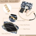 thumbnail image 3 of FORMRS Women Crossbody Purse with Chain Strap Vegan Leather Shoulder Handbag, Blue Cats and Hearts, 3 of 7
