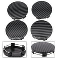 thumbnail image 2 of 4Pcs Carbon Fiber Wheel Hub Center Cap Covers 60mm Black Universal Replace Rim, 2 of 12