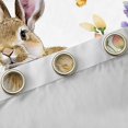 thumbnail image 4 of Homewish Cute Rabbit Child Blackout Curtains Set of 2 (52x84 Each), Groovy Daisy Floral Window Curtains, Kawaii Cartoon Bunnies Curtains and Drapes, Living Room Curtains Decor, 4 of 6