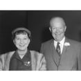thumbnail image 2 of President Dwight And First Lady Mamie Eisenhower. Mamie Wears An 'Elephant' Pin History (36 x 24), 2 of 2
