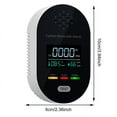 thumbnail image 2 of Plug In CO With Temperature And Humidity Measurement Alarm With High Definition LCD Display Sound And Light Dry Line Carpentry Asphalt for Home Digital Adapter Angle Leveling Toolbox Feet Metal Meter, 2 of 2