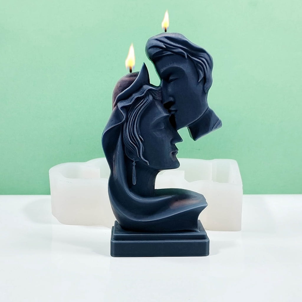 lanema Candle Mould Resin Casting Mold DIY Silicone Mold Geometric Silicone Candle Mold
