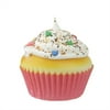 3" Cupcake Heaven White Frosted with Colorful Candy Sprinkles and Glitter Dessert Christmas Ornament