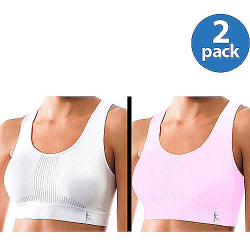 Danskin Now Women's Seamless Sport Bras, 2Pack