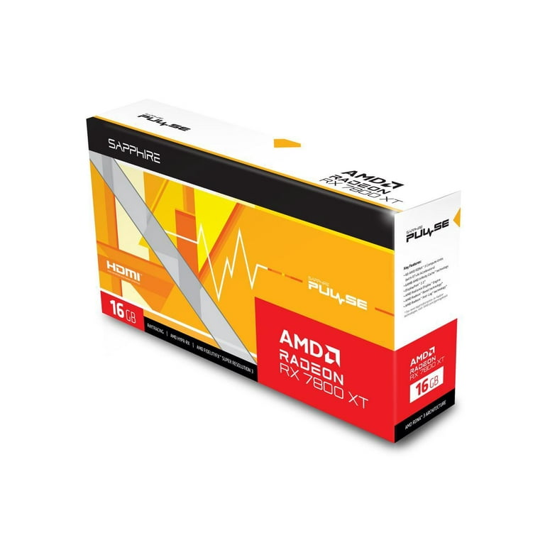 ほぼ新品Radeon RX 7800 XT 16GB GDDR6 Sapphire Pulse AMD Radeon RX 7800 XT 16GB – Mizzo Shopping