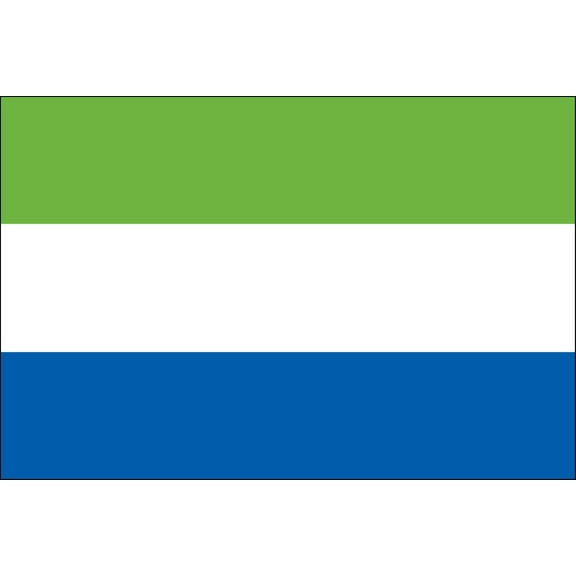 Sierra Leone 3' x 5' Indoor Polyester Flag