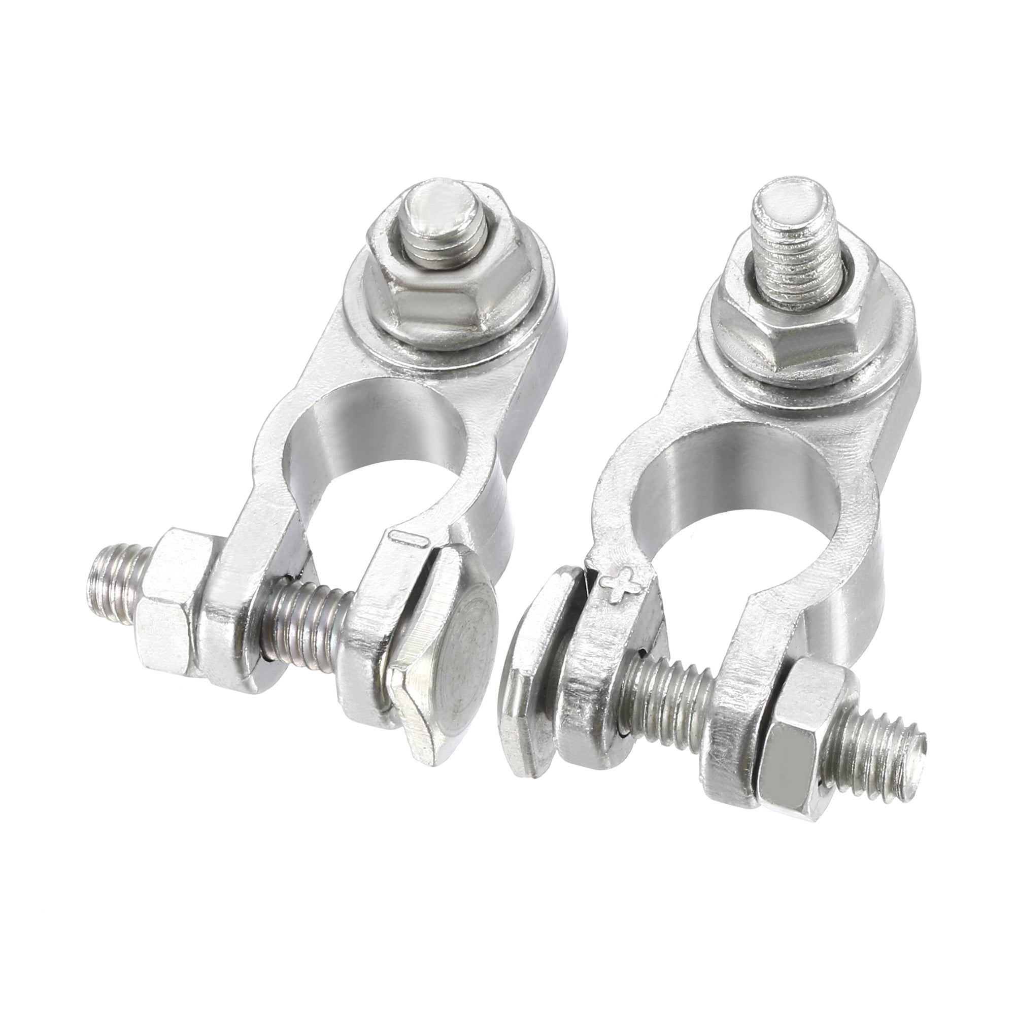 Mini Battery Terminal Positive Negative Clamp Set Car Titanium Alloy 1