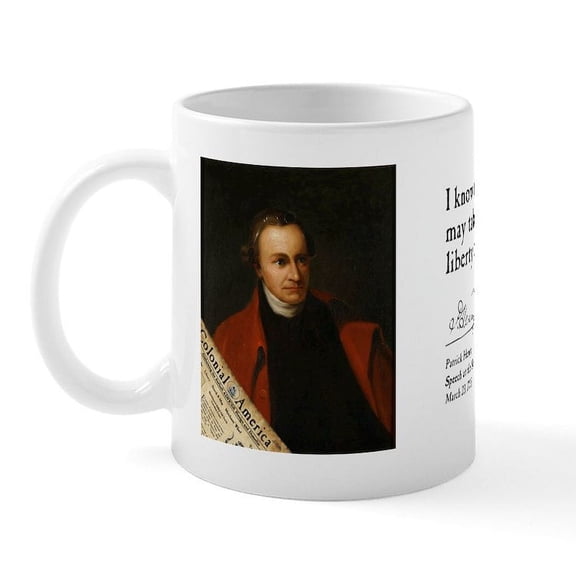 CafePress - Patrick Henry Liberty Mug - 11 oz Ceramic Mug - Novelty Coffee Tea Cup