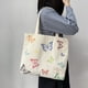 thumbnail image 1 of Bolsa de lona con mariposas, bolsa de lona de dos caras con mariposas, bolso de mano duradero, bolso de hombro lavable a mano, adecuado para la vida diaria, paquetes de lona, 1 of 6