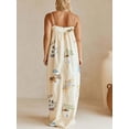thumbnail image 6 of Women's Bohemian Print Cami Maxi Dress with Pockets 95% Cotton 5% Spandex Comfortable Everyday Dress Easy Care, 6 of 7