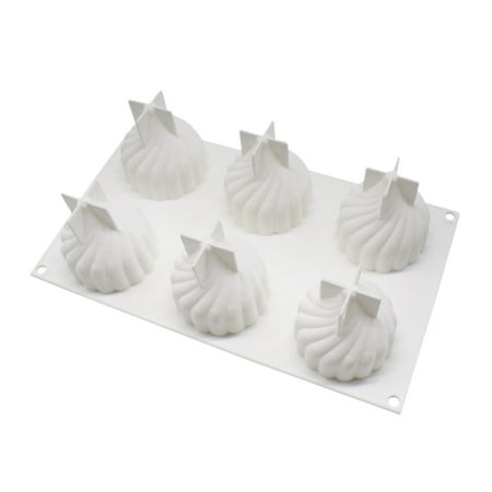 

6 Lattice Cake Mold Whirlwind Silicone Mold Cake Baking Mold French Dessert Cake