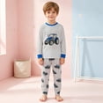 thumbnail image 2 of Xudanell Kids & Toddler Boys Pajamas 2 Piece Pjs Set 100% Cotton Sleepwear Blue,Size 4-5 Years, 2 of 9