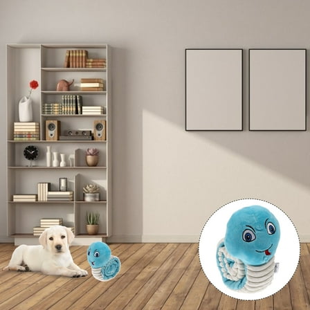 Pretyzoom Interactive Dog Toy Small Dog Puzzle Toys Blue Plush 1Set