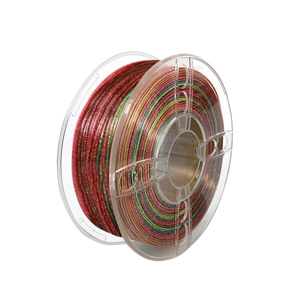 3D Printer Filament Multicolor Glitter Silk 3D Printing PLA Filament 1.75mm 1kg Spool for Most FDM 3D Printer