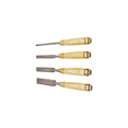 thumbnail image 4 of Juego Cincel Formon Gubia Carpintero Tallado Madera 4pzs Marron/Plata, 4 of 4