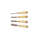 thumbnail image 4 of Juego Cincel Formon Gubia Carpintero Tallado Madera 4pzs Marron/Plata, 4 of 4